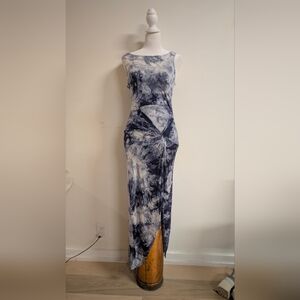Elegant Tie-Dye Maxi Dress